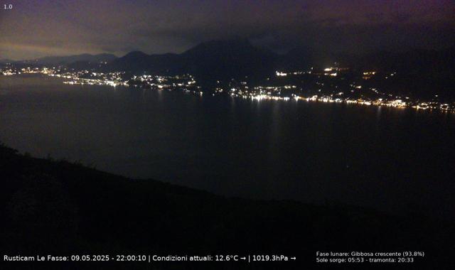 Webcam Le Fasse (San Zeno), Blick über den Gardasee